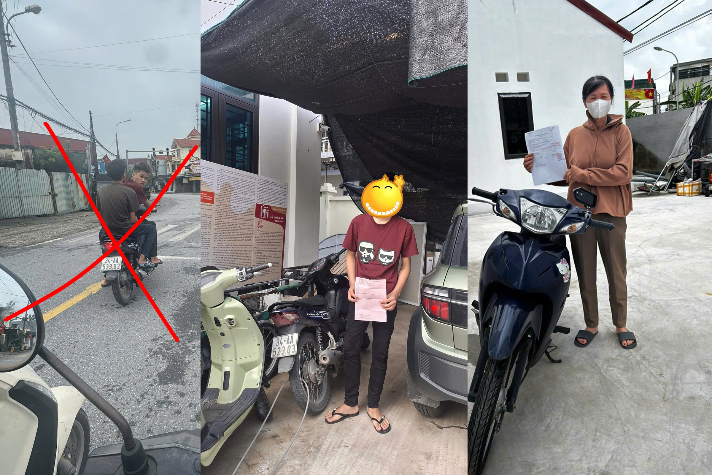 Công an phường Nhị Chiểu tuyên truyền, khuyến cáo không giao xe cho người chưa đủ điều kiện điều khiển